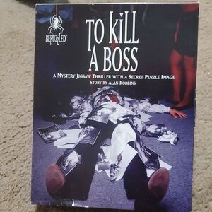 To Kill A Boss Mystery Jigsaw Puzzle - Black and White